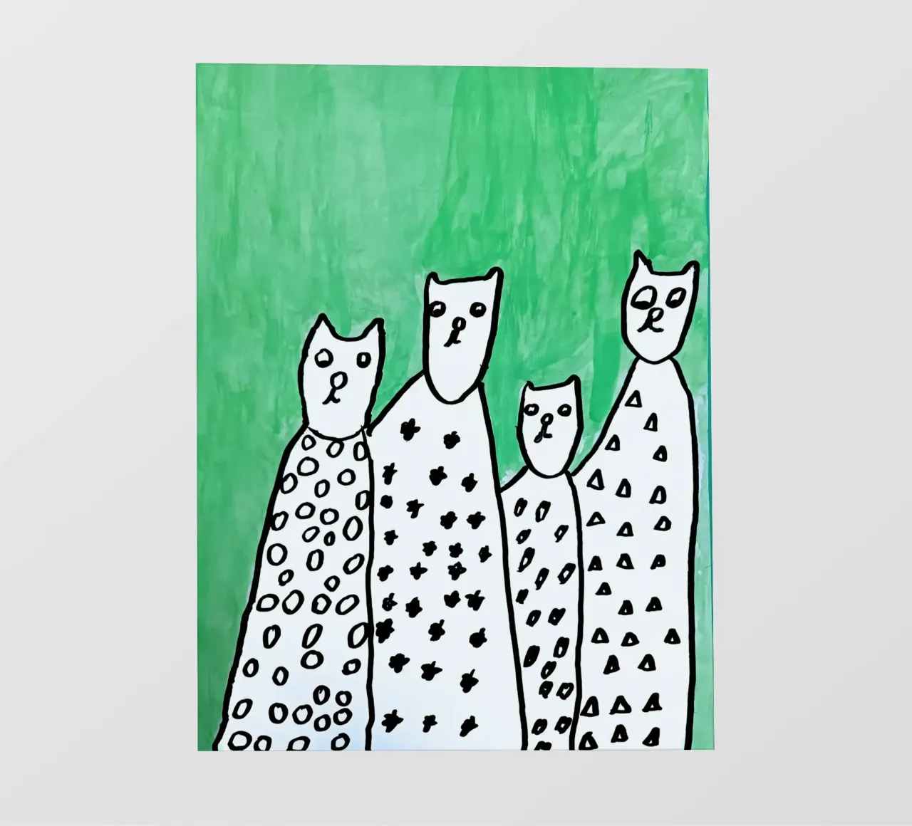 4 CATS IN A ROW telo in pvc da Einfach Uebel