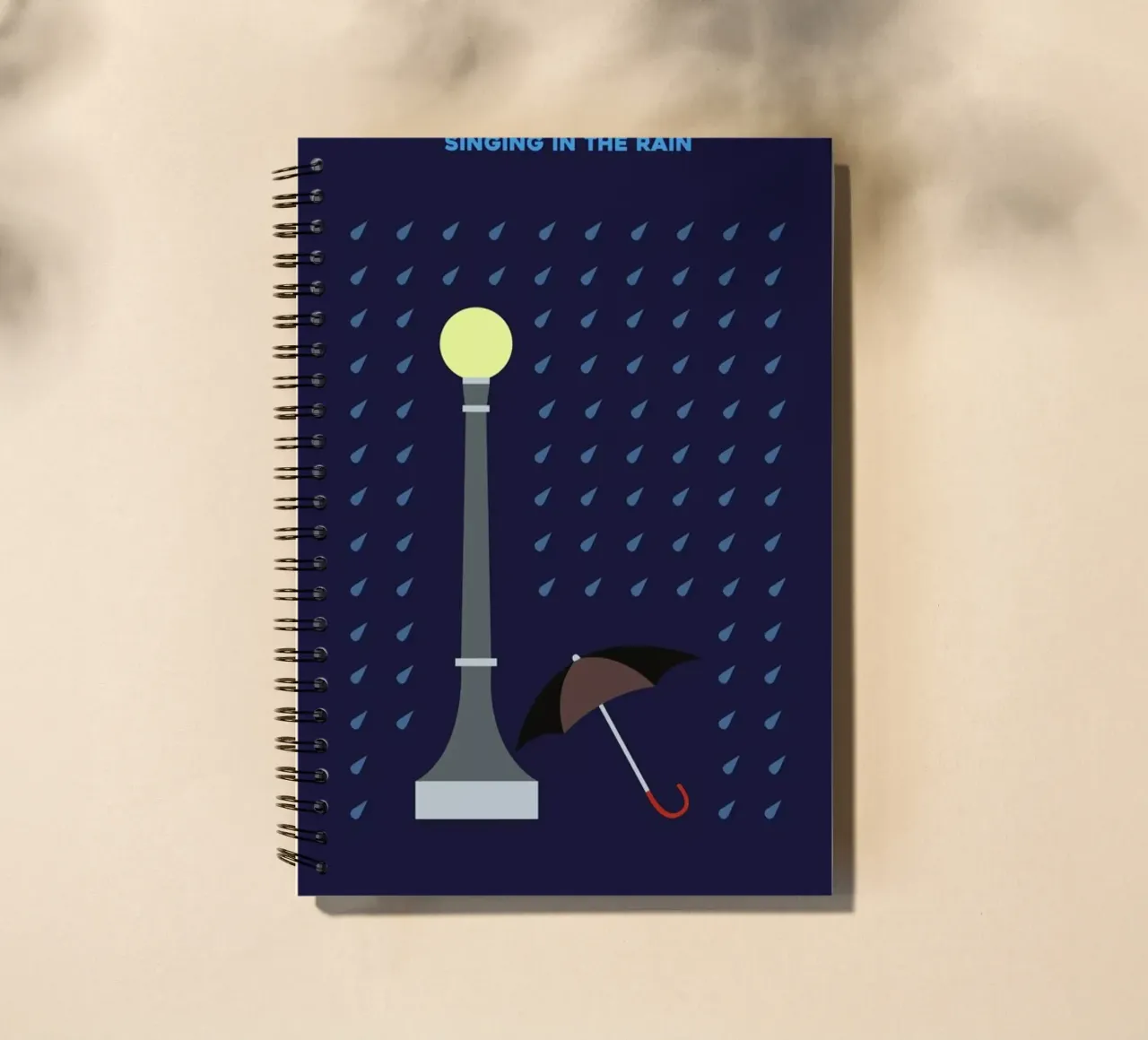 Singing in the Rain spiral notebook by Rafa Gomes