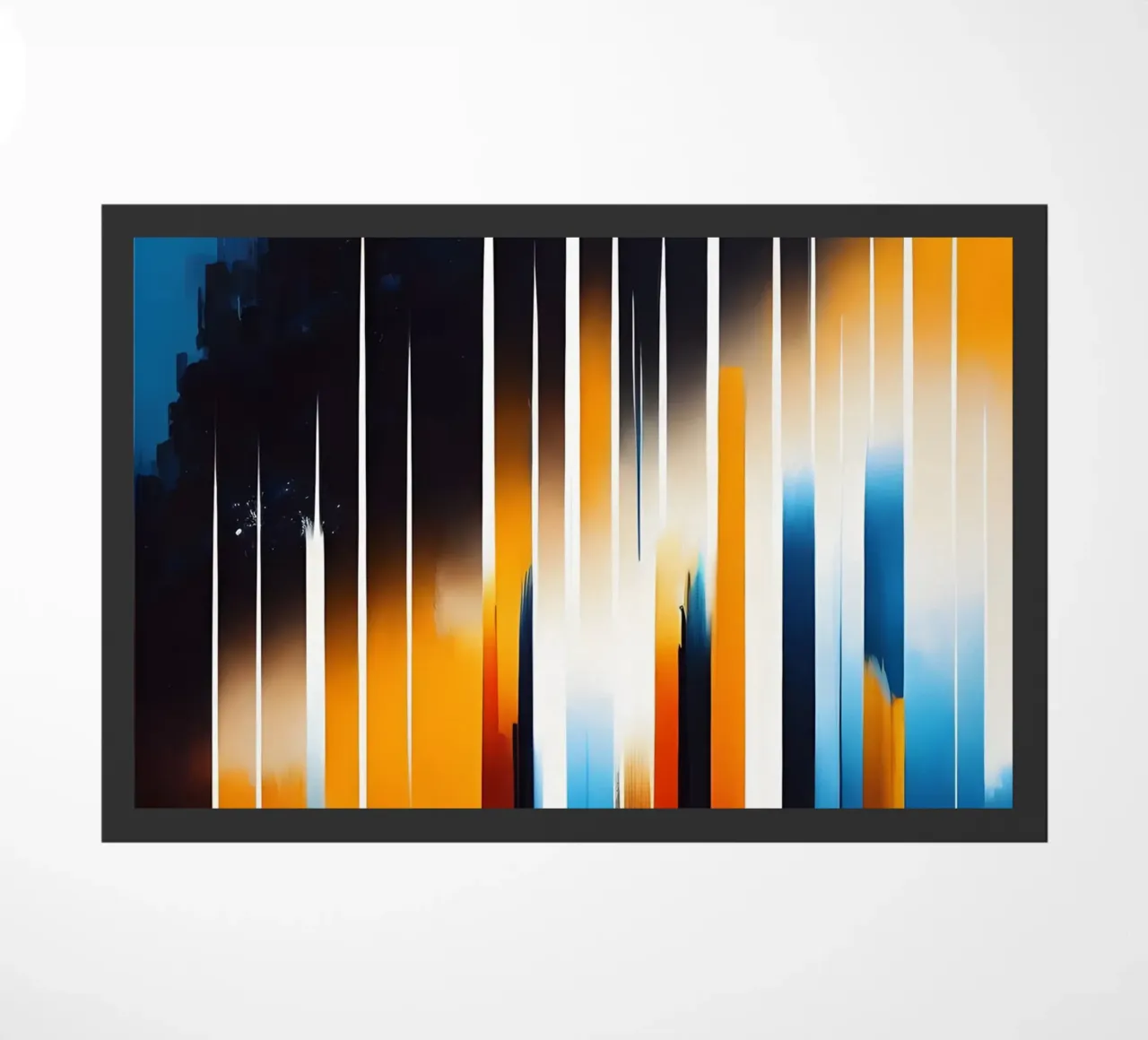 Abstrakt Bunte Streifen doormat by kosinsart.gallery