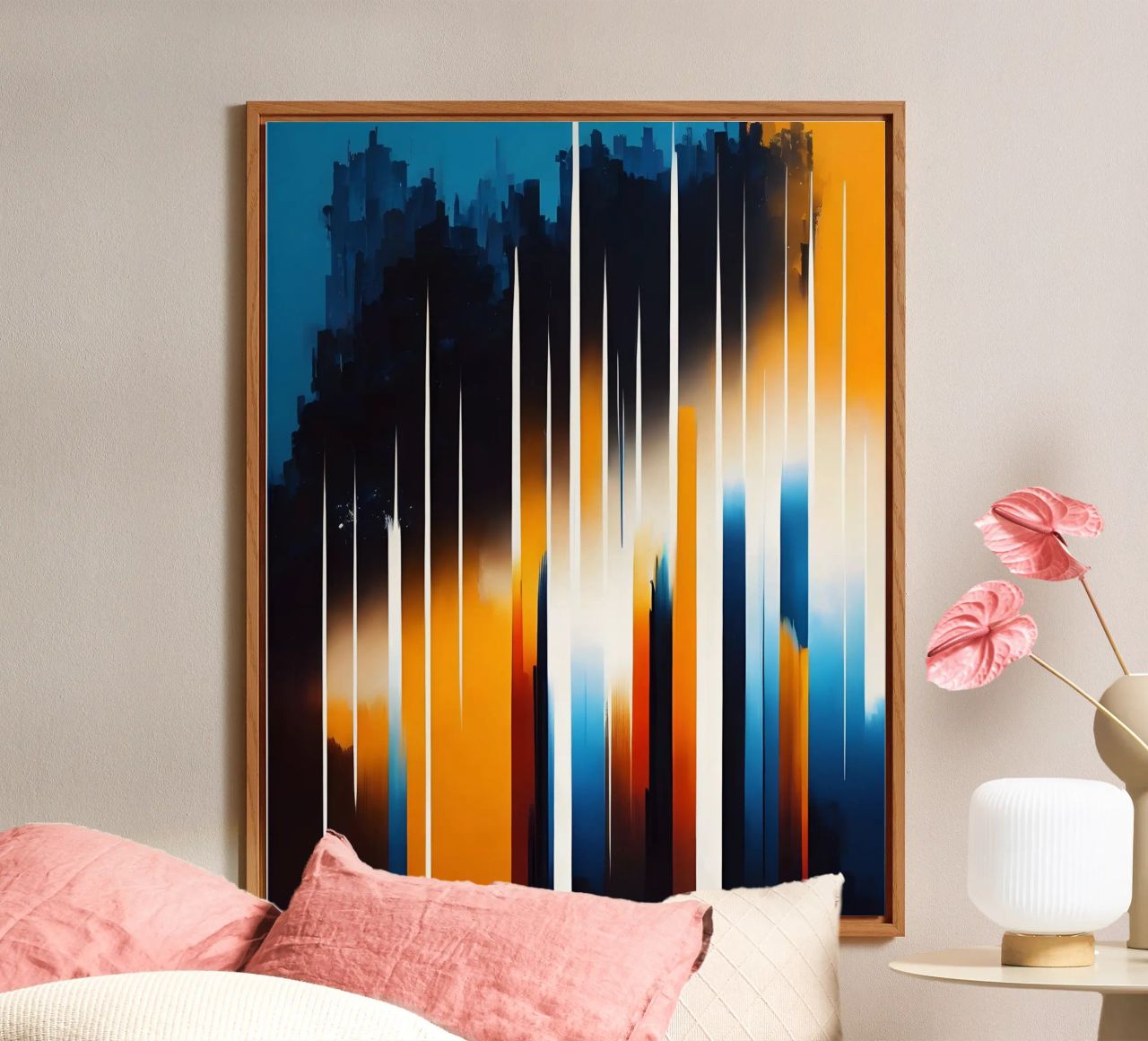 Abstrakt Bunte Streifen pannello forex da kosinsart.gallery
