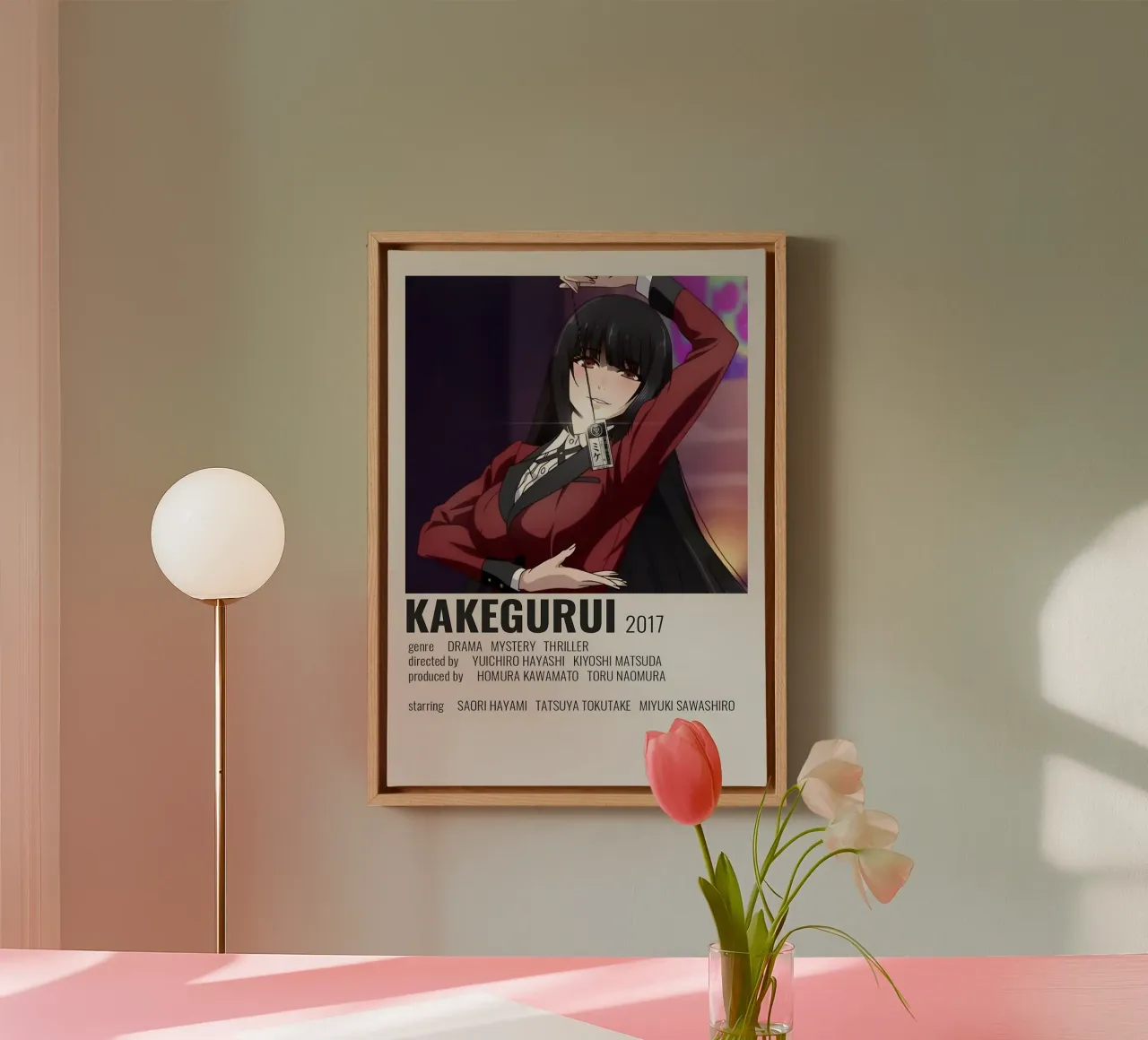 KAKEGURUI  2017 tela con Cornice a cassetta da Totoya