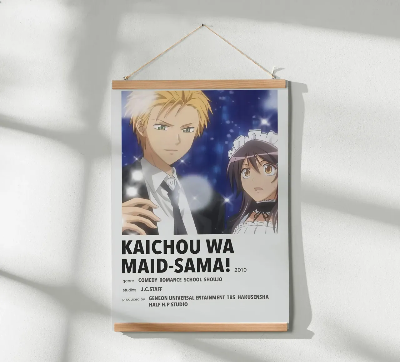 KAICHOU WA MAID-SAMA!  2010 poster con telaio in alluminio da Totoya