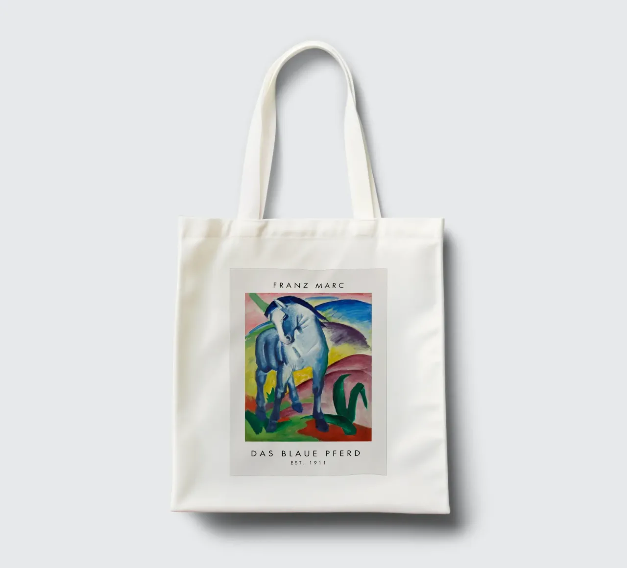 Franz Marc - Das blaue Pferd I borsa in juta da Second Canvas