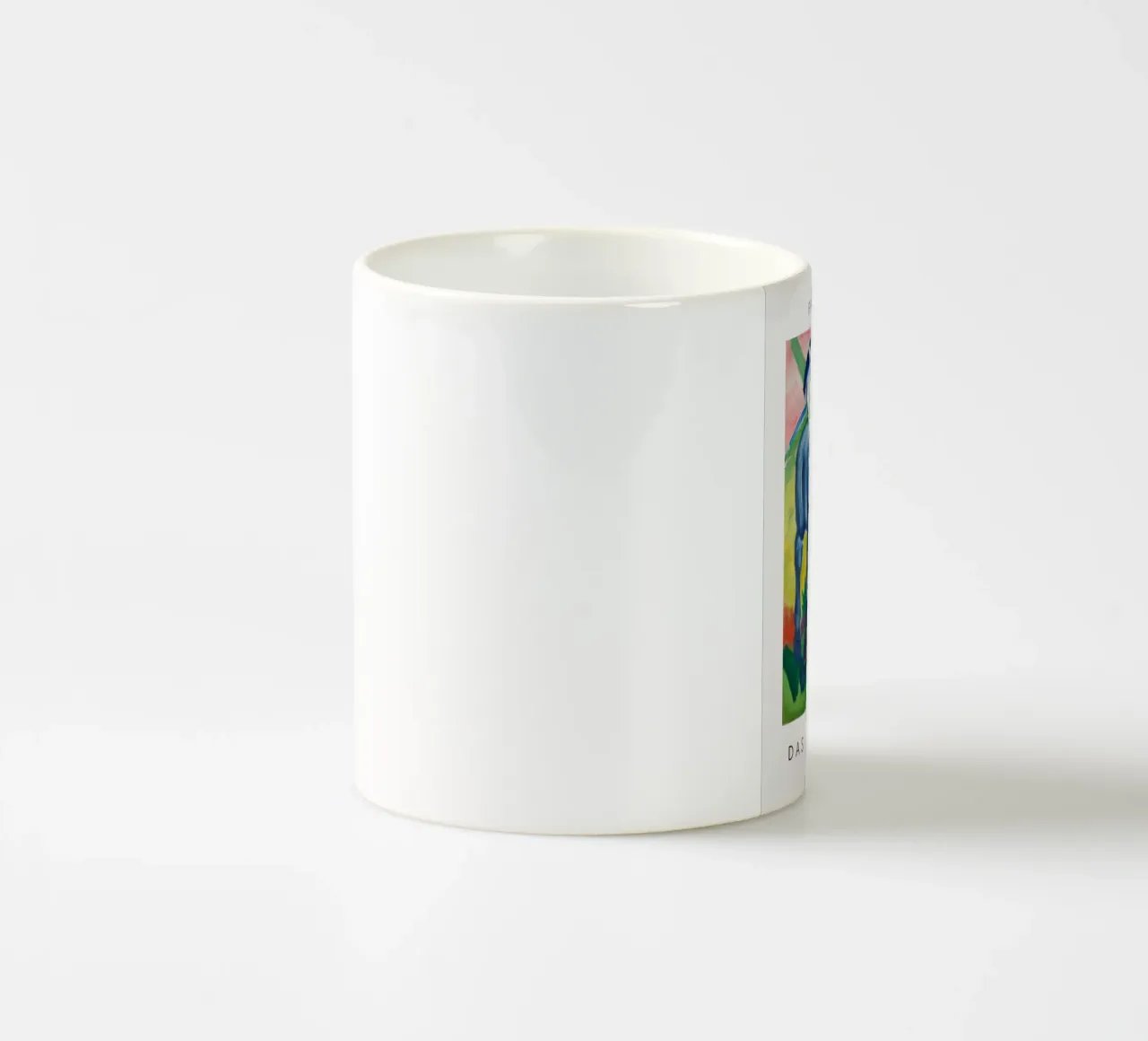 Franz Marc - Das blaue Pferd I tazza in ceramica da Second Canvas
