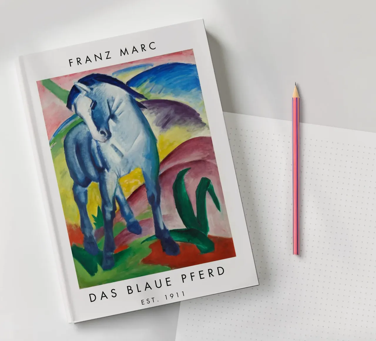 Franz Marc - Das blaue Pferd I notebook by Second Canvas