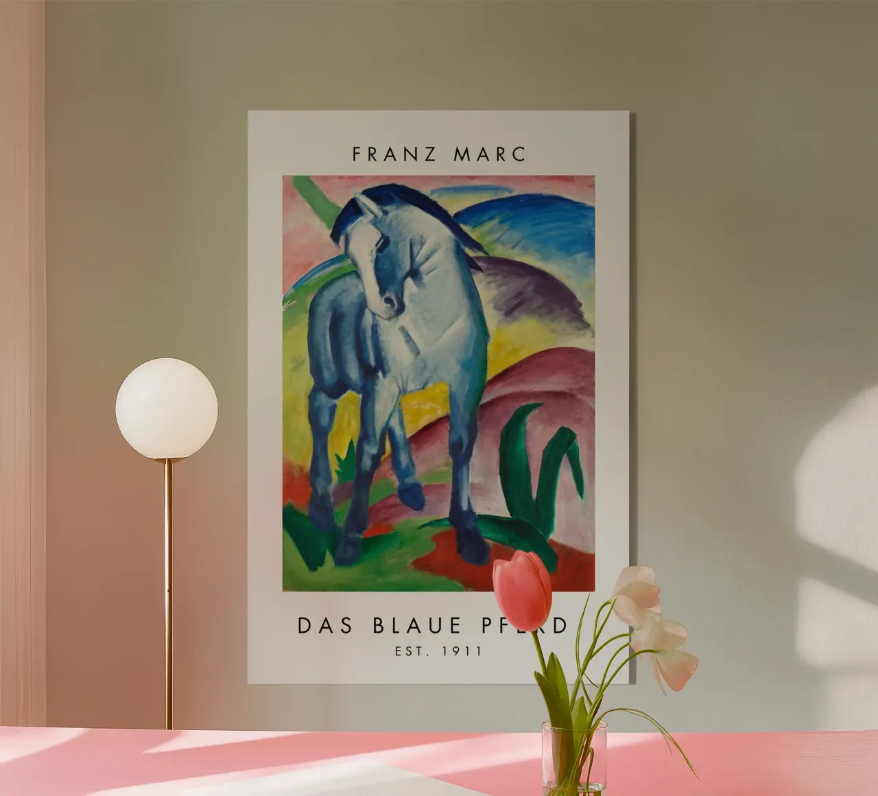 Franz Marc - Das blaue Pferd I plexiglass da Second Canvas