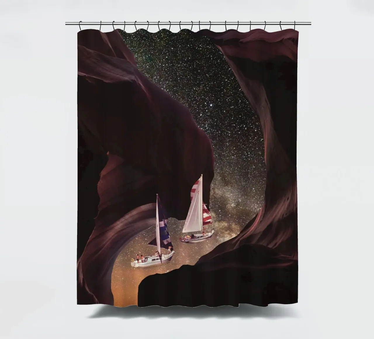 Sailing trough space tenda da doccia da PicturaCollage