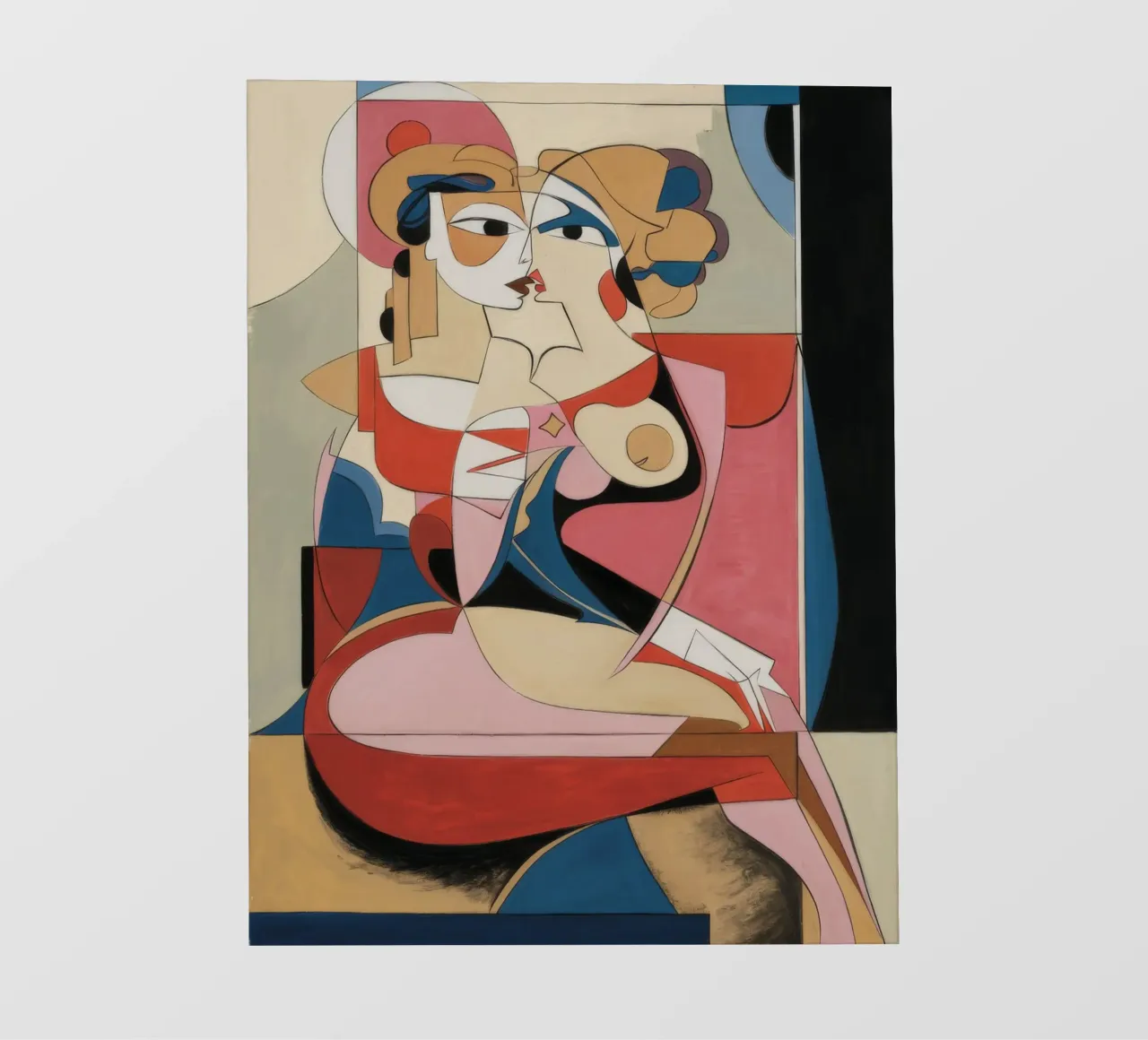 Fusione artistica sensuale telo in pvc da Crimson Whisper