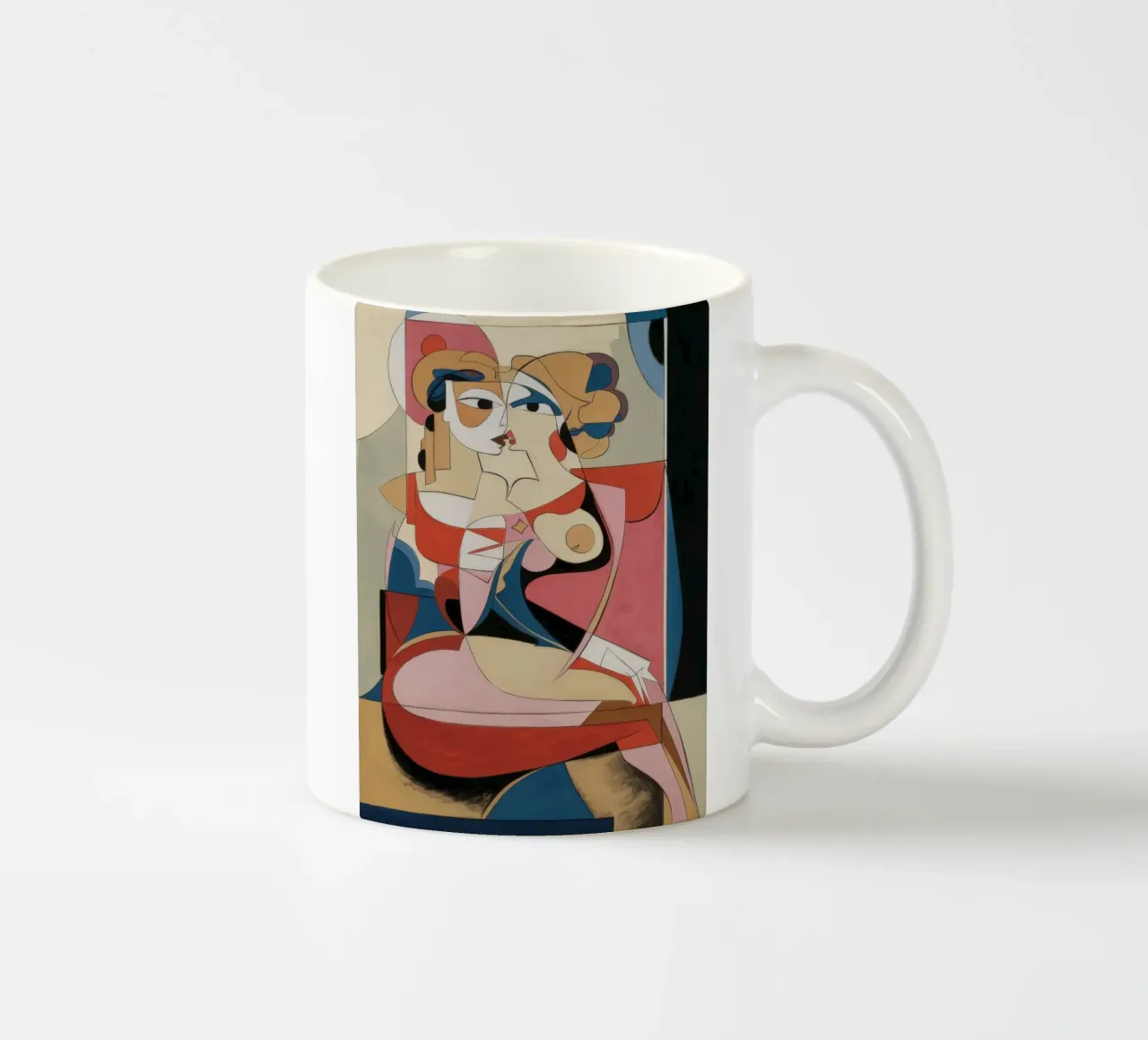 Fusione artistica sensuale tazza in ceramica da Crimson Whisper