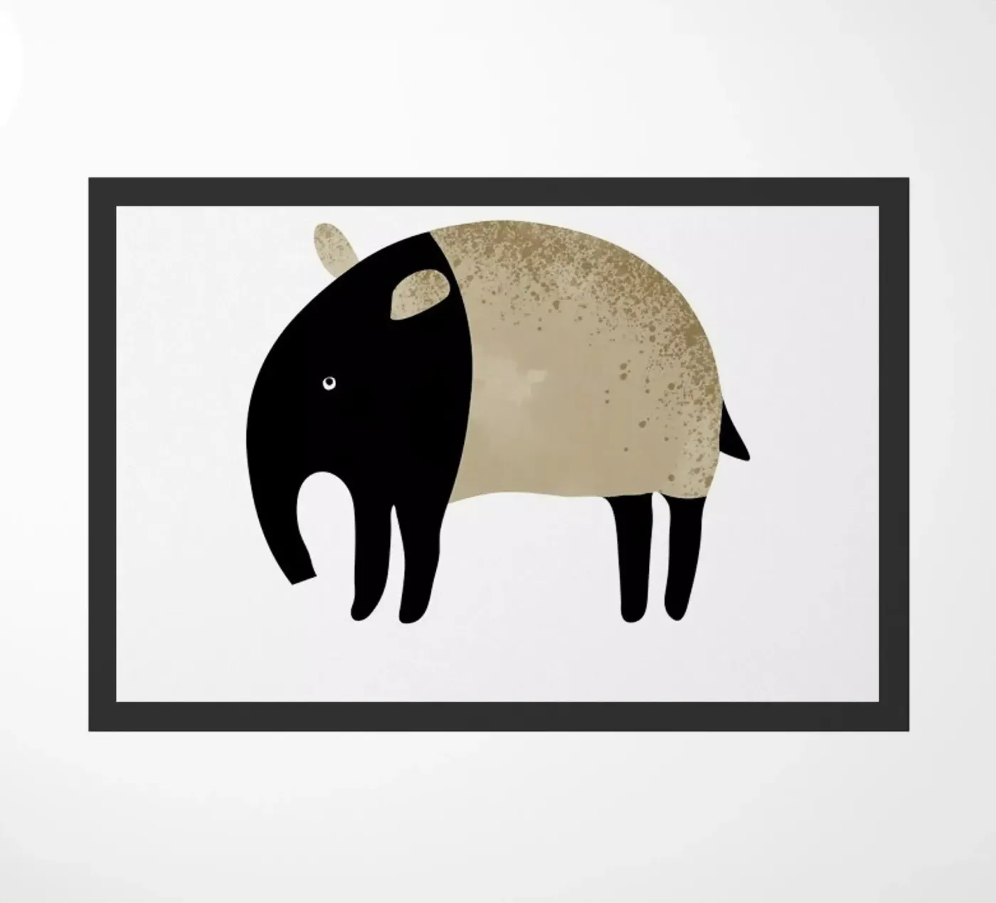 Tapir doormat by Little Flourishes