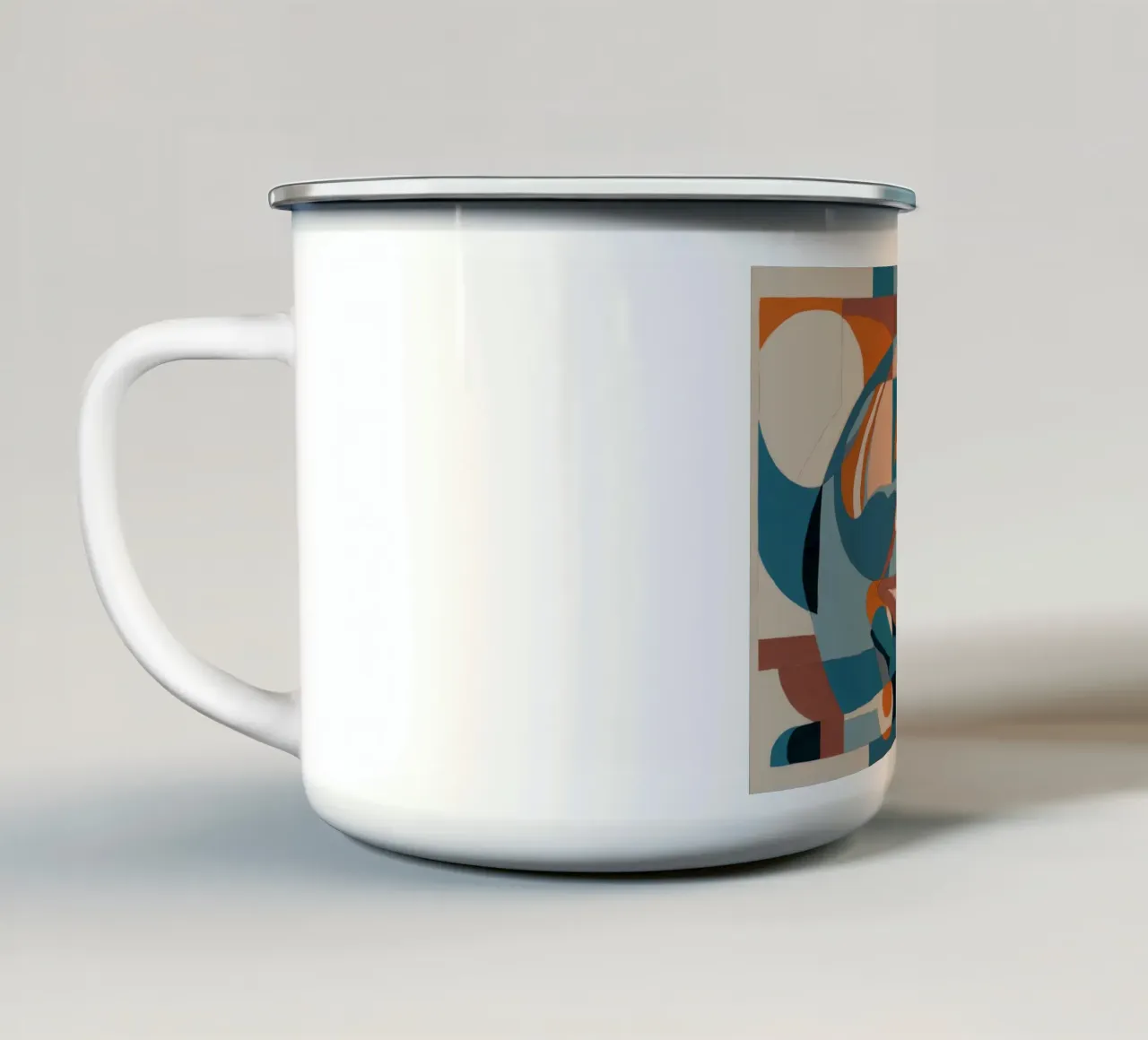 Flusso artistico dinamico tazza in smalto da Crimson Whisper