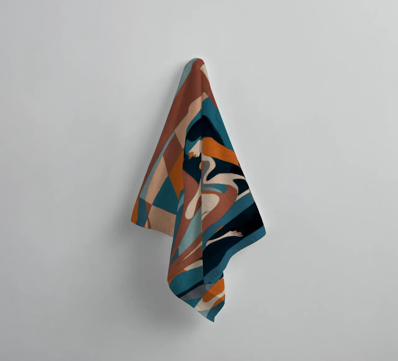 Dynamic Artistic Flow towel by Crimson Whisper
