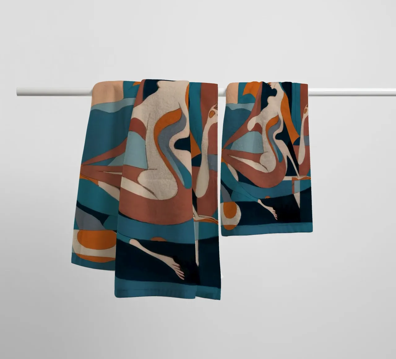 Dynamic Artistic Flow towel by Crimson Whisper