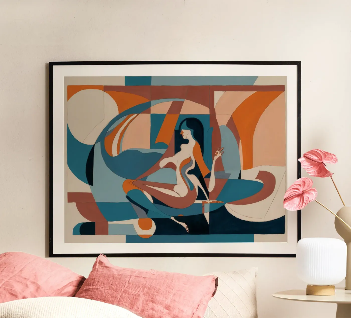 Dynamic Artistic Flow poster by Crimson Whisper