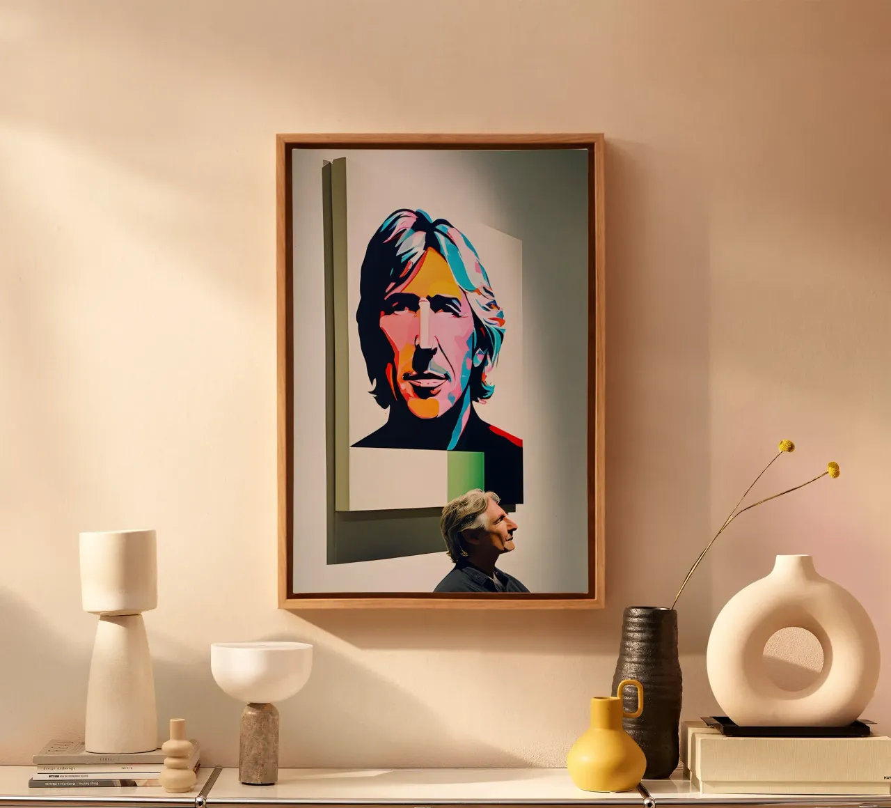 The Wall Roger Waters tela con Cornice a cassetta da kosinsart.gallery
