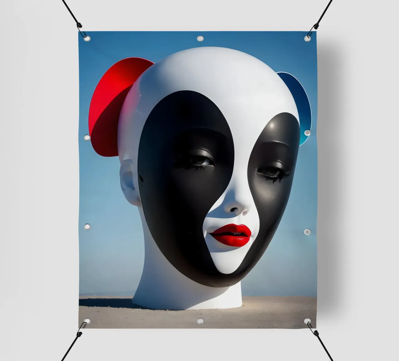 Bunter Kopf telo in pvc da kosinsart.gallery