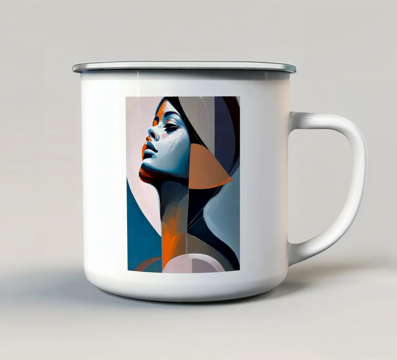 Abstrakt Lady 1 tazza in smalto da kosinsart.gallery