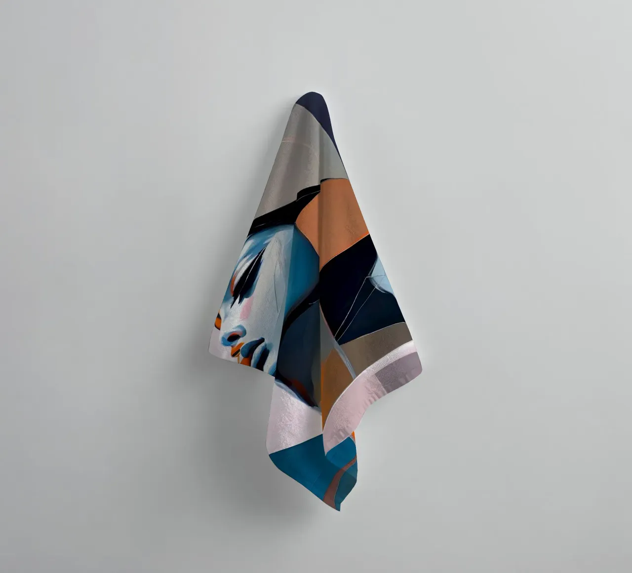 Abstrakt Lady 1 towel by kosinsart.gallery