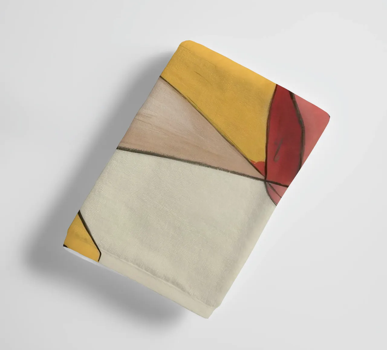 Contemplatieve artistieke eenzaamheid badhanddoek van Crimson Whisper