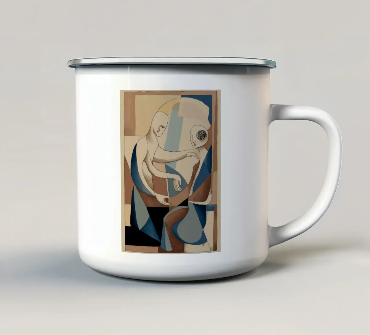 Un'intima connessione artistica tazza in smalto da Crimson Whisper