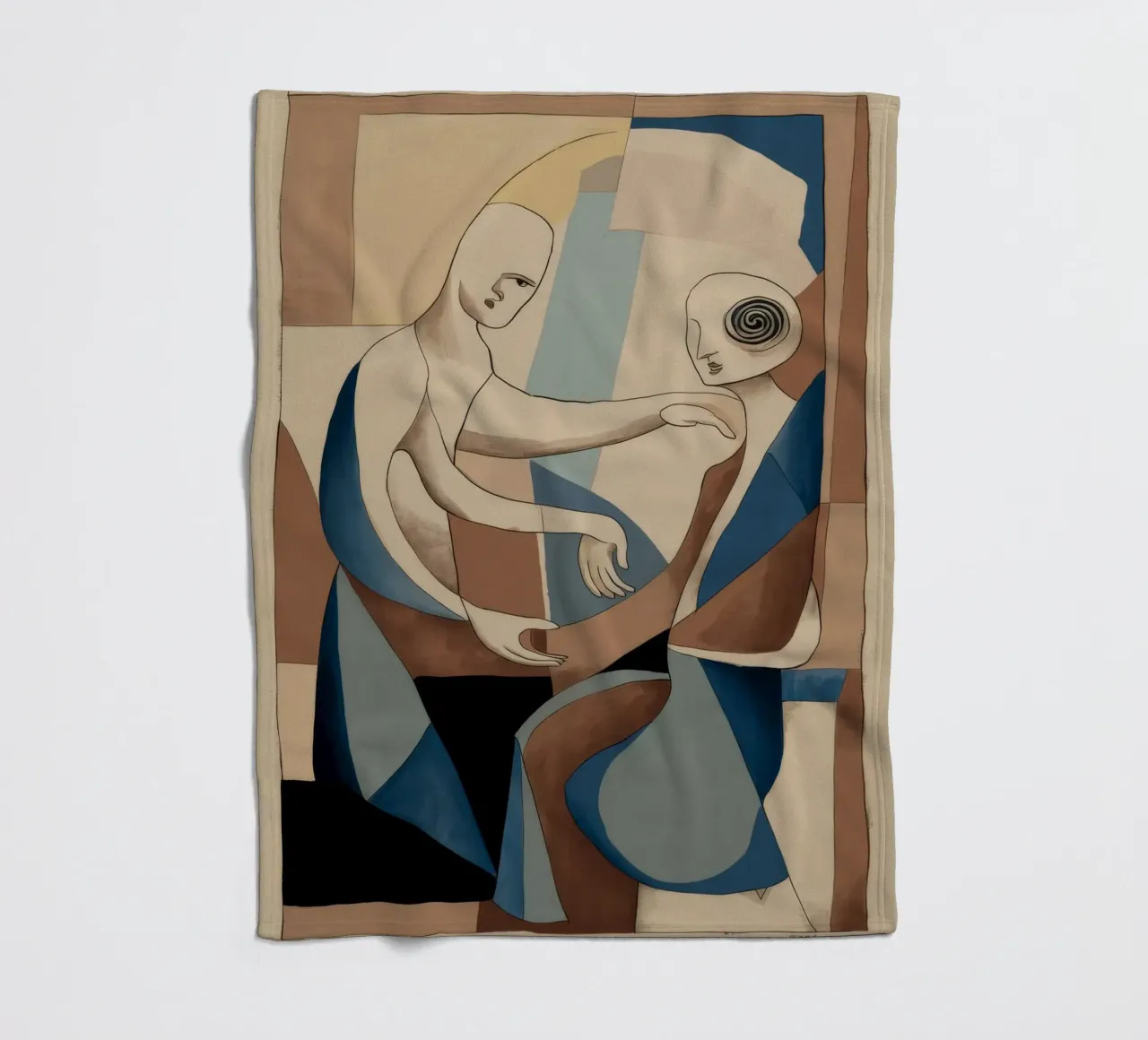 Intimate Artistic Connection fleece blanket by Crimson Whisper