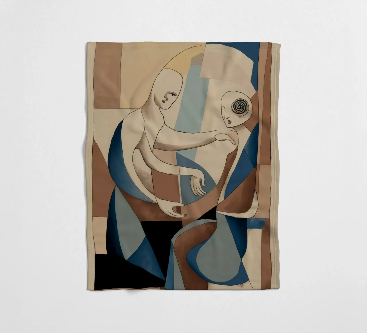 Intimate Artistic Connection fleece blanket by Crimson Whisper