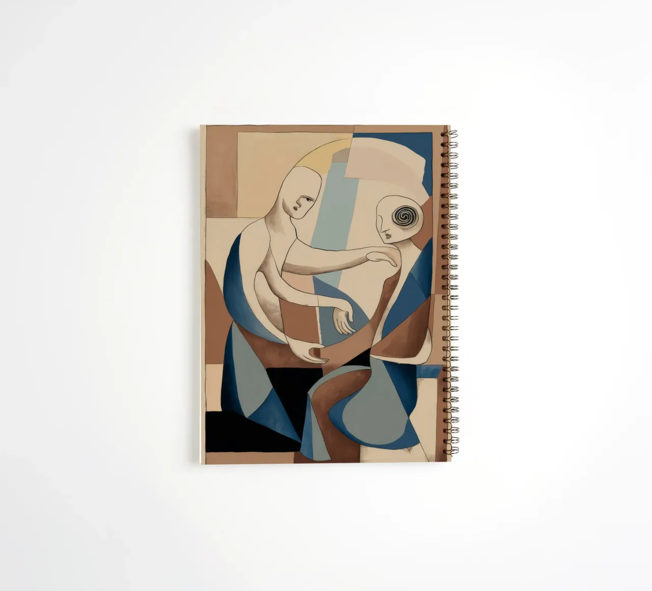 Intimate Artistic Connection spiral notebook by Crimson Whisper