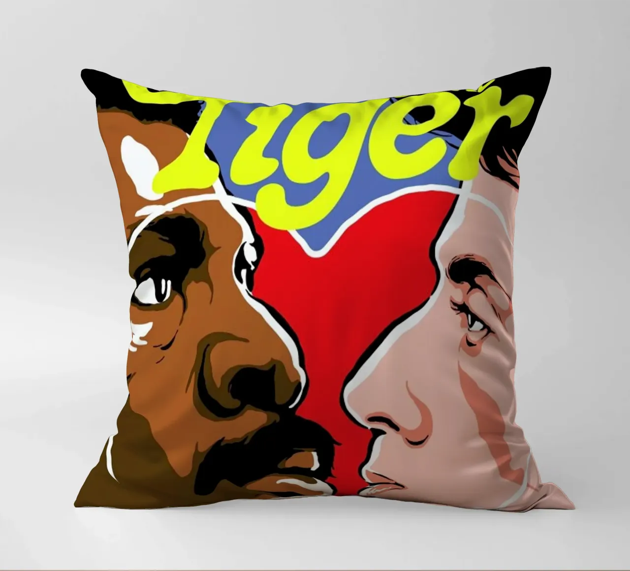 Eye-of-the-tiger decorative cushion by Butcher Billy