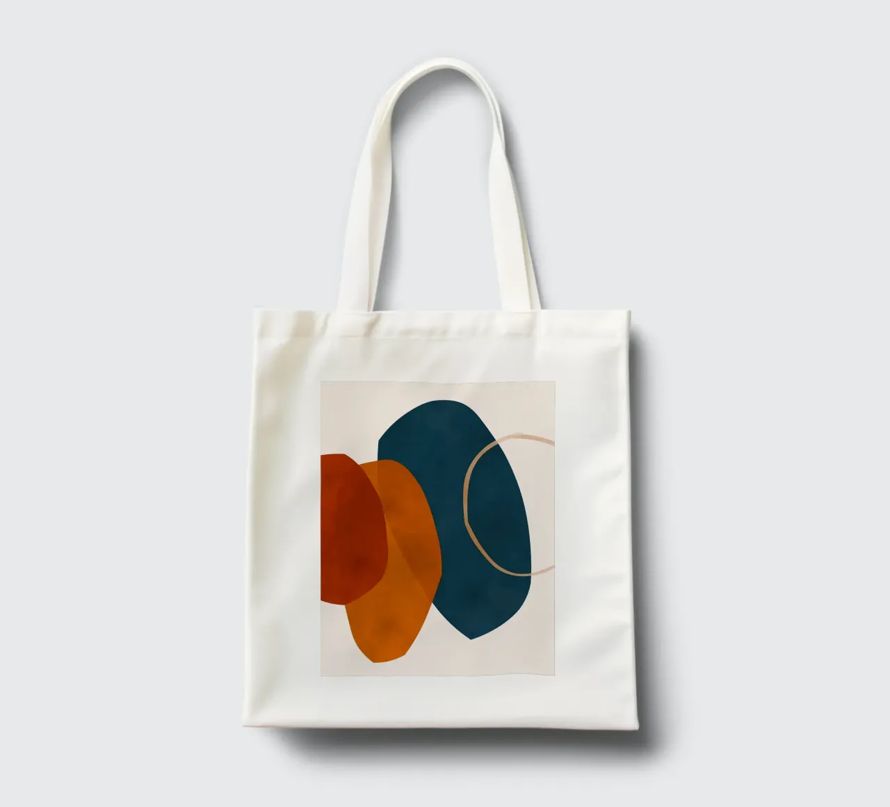 formes géométriques se chevauchant composition abstraite couleur cont tote bag de Janine P McGuire