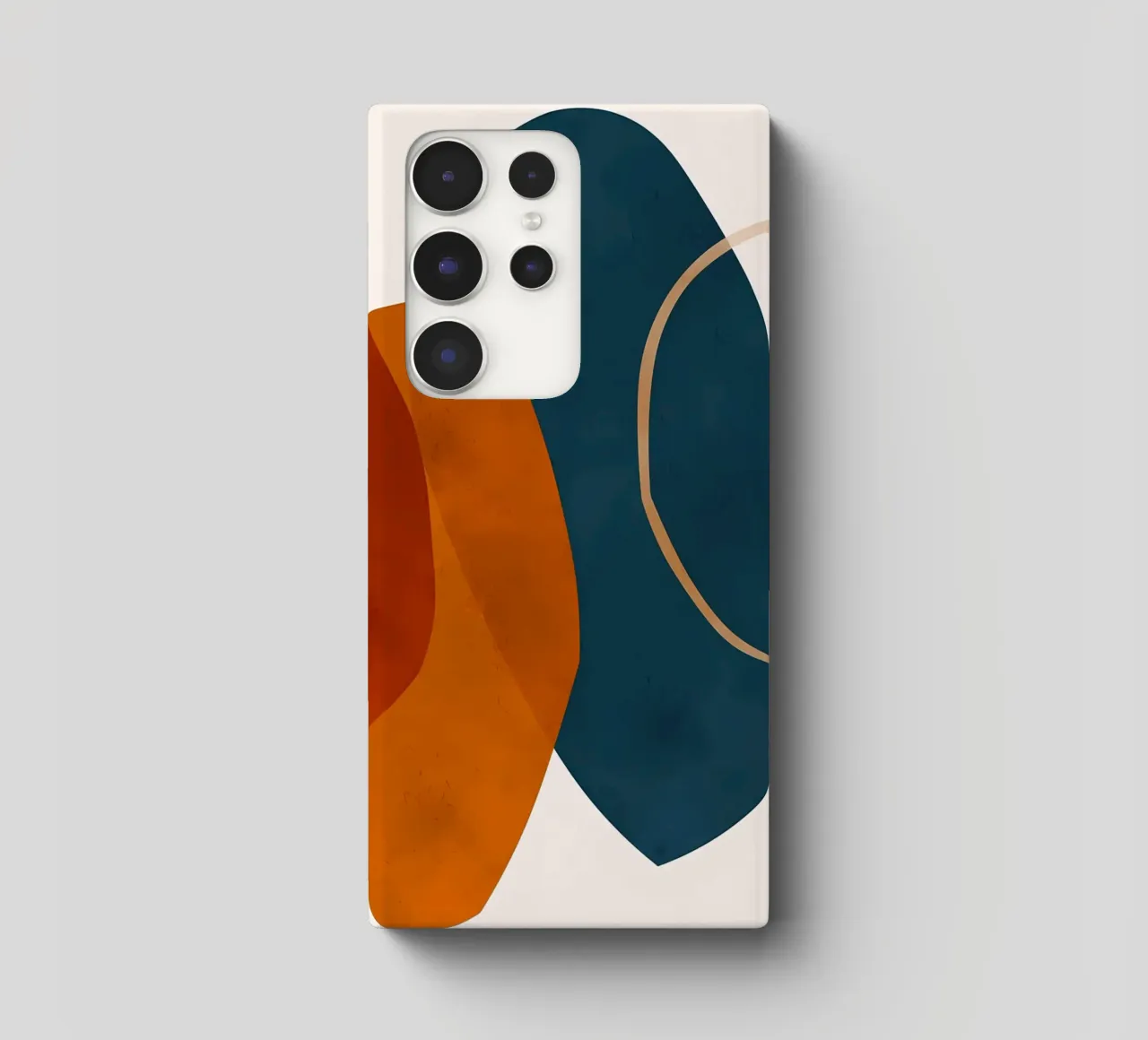 geometric shapes overlapping abstract composition color cont samsung phone case by Janine P McGuire