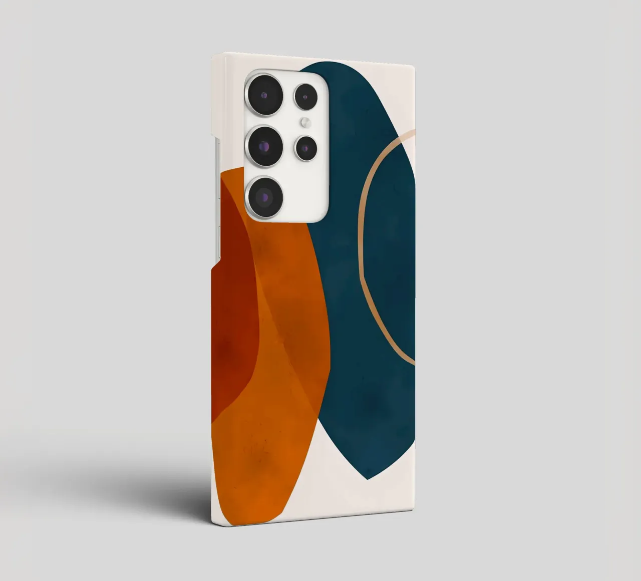 geometric shapes overlapping abstract composition color cont samsung phone case by Janine P McGuire