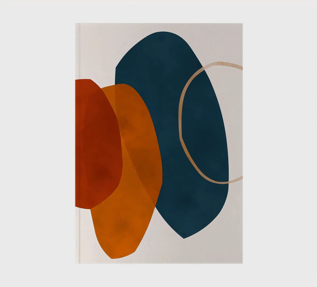 forme geometriche sovrapposte composizione astratta colore cont diario da Janine P McGuire