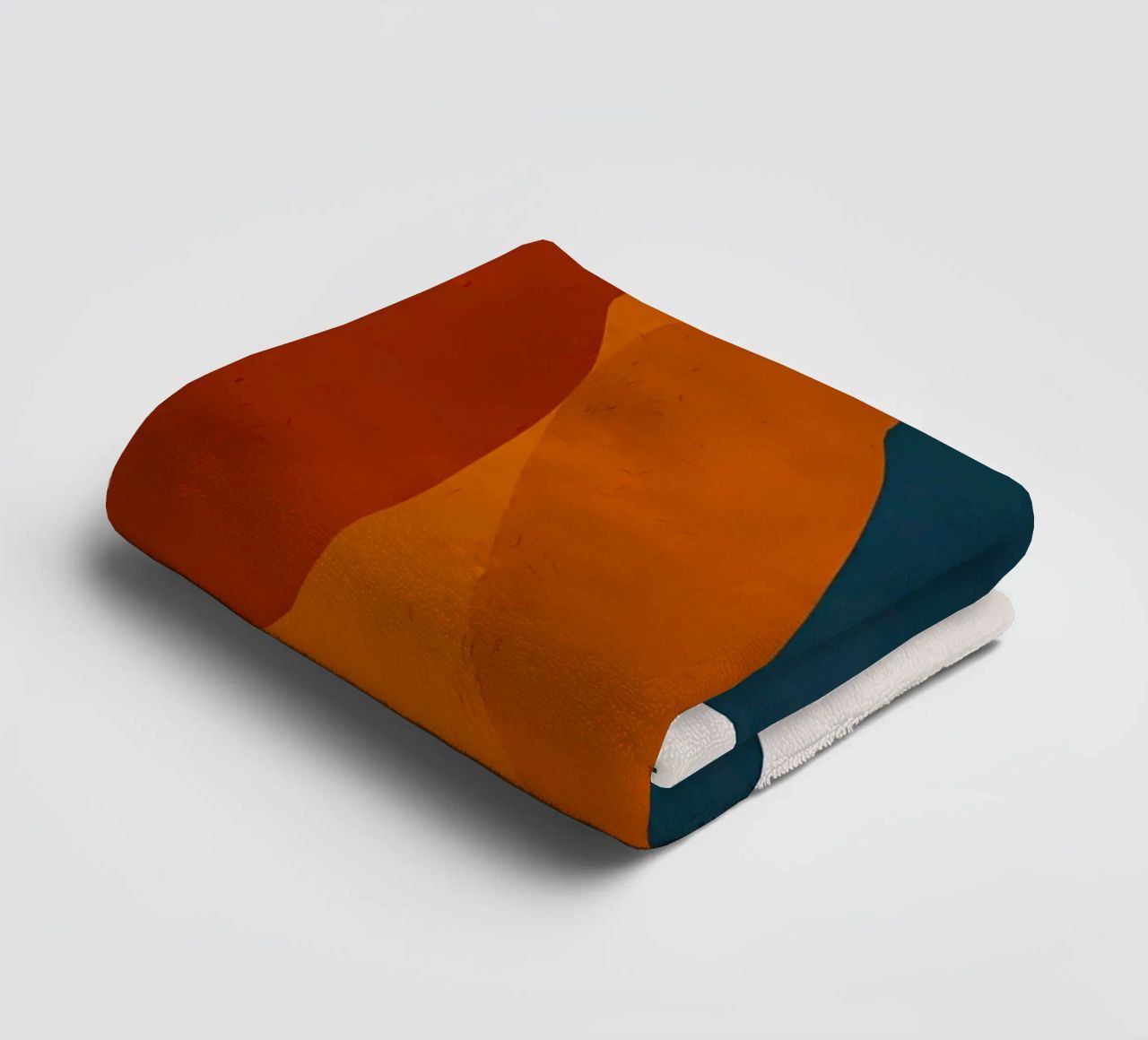 geometric shapes overlapping abstract composition color cont towel by Janine P McGuire