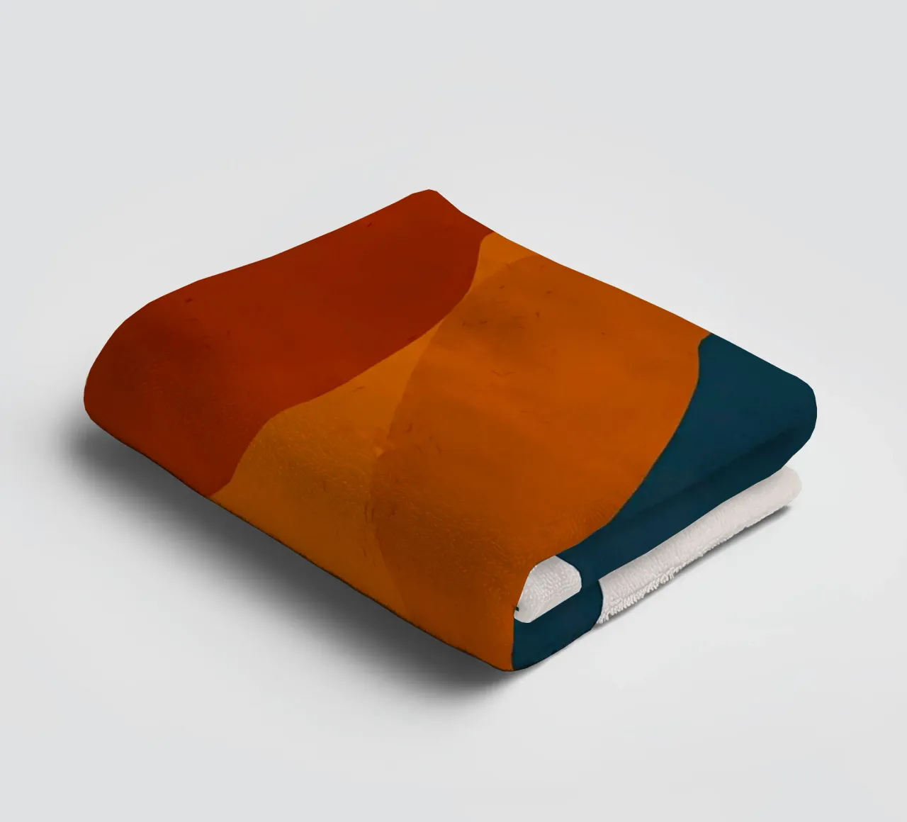 forme geometriche sovrapposte composizione astratta colore cont asciugamano da bagno da Janine P McGuire