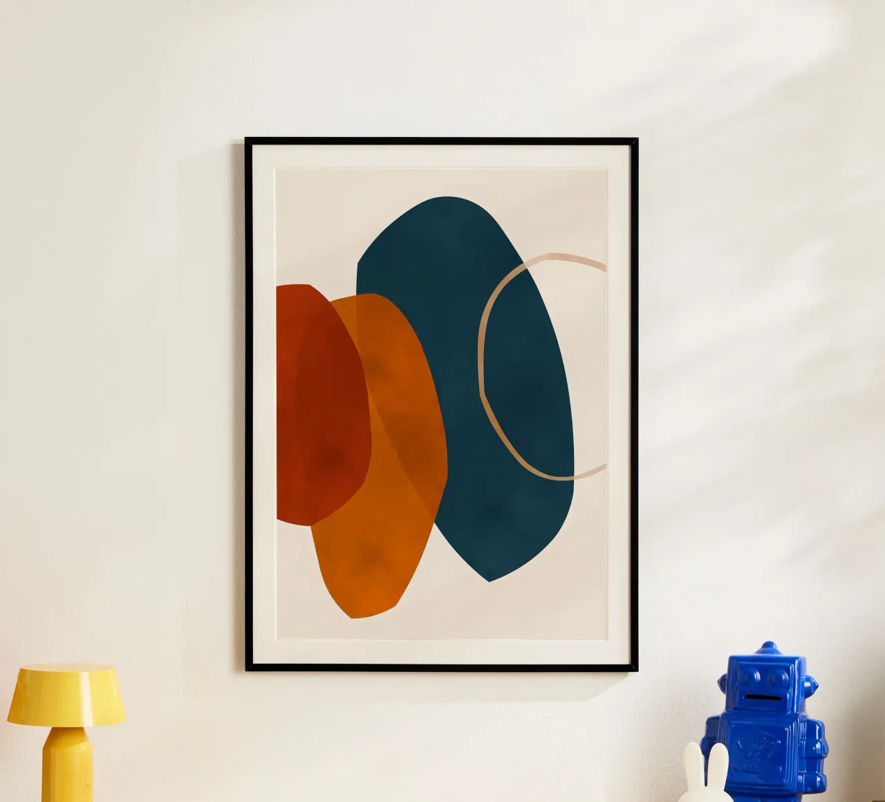 forme geometriche sovrapposte composizione astratta colore cont poster da Janine P McGuire