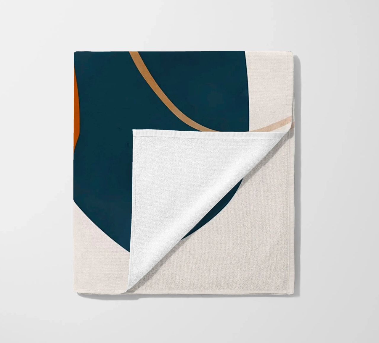 forme geometriche sovrapposte composizione astratta colore cont telo mare da Janine P McGuire