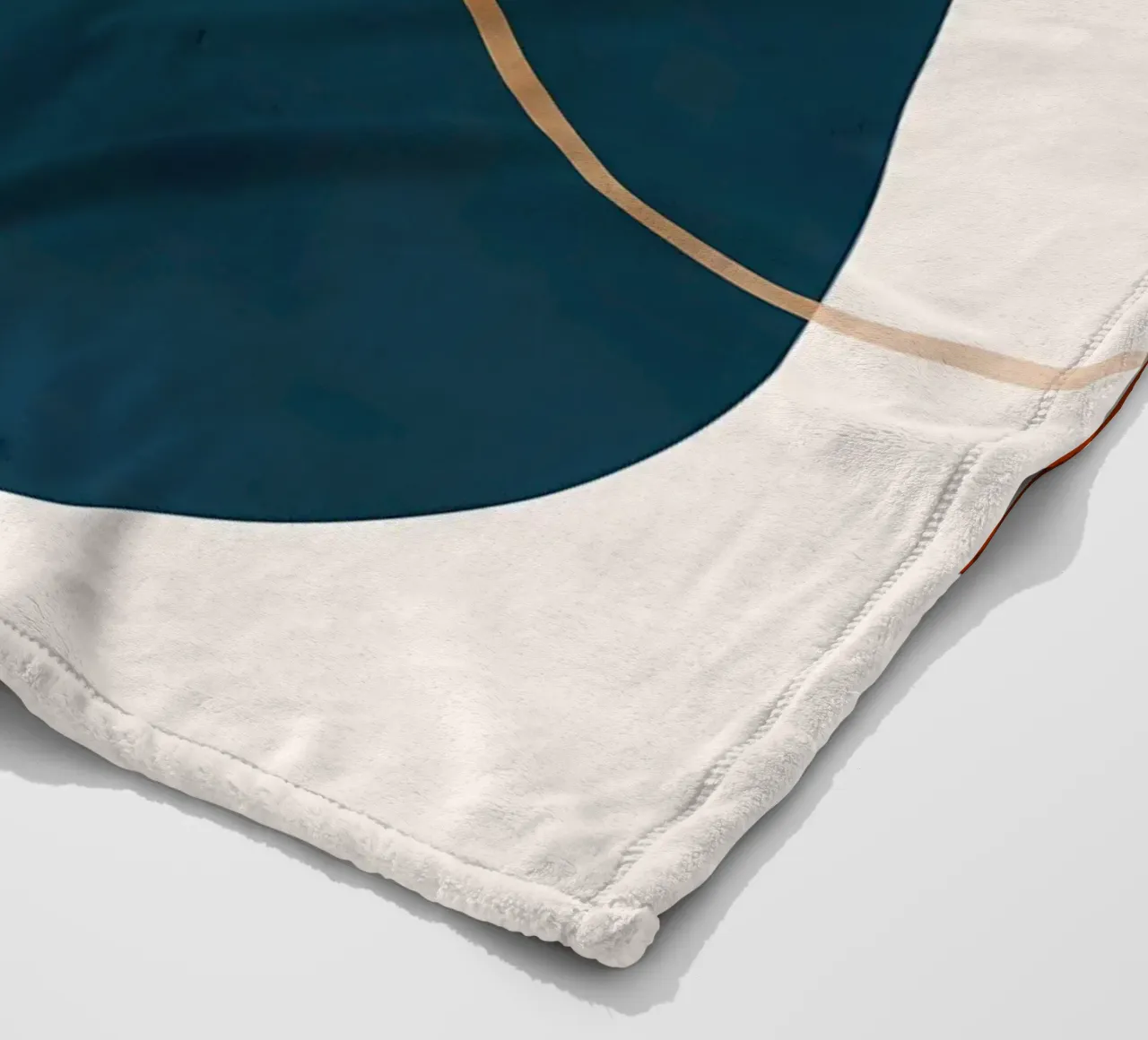 geometric shapes overlapping abstract composition color cont fleece blanket by Janine P McGuire