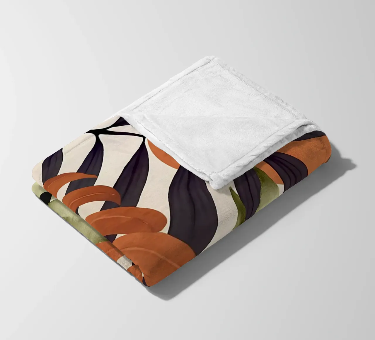 foglie natura tropicale pianta fogliame botanico coperta in pile da Janine P McGuire