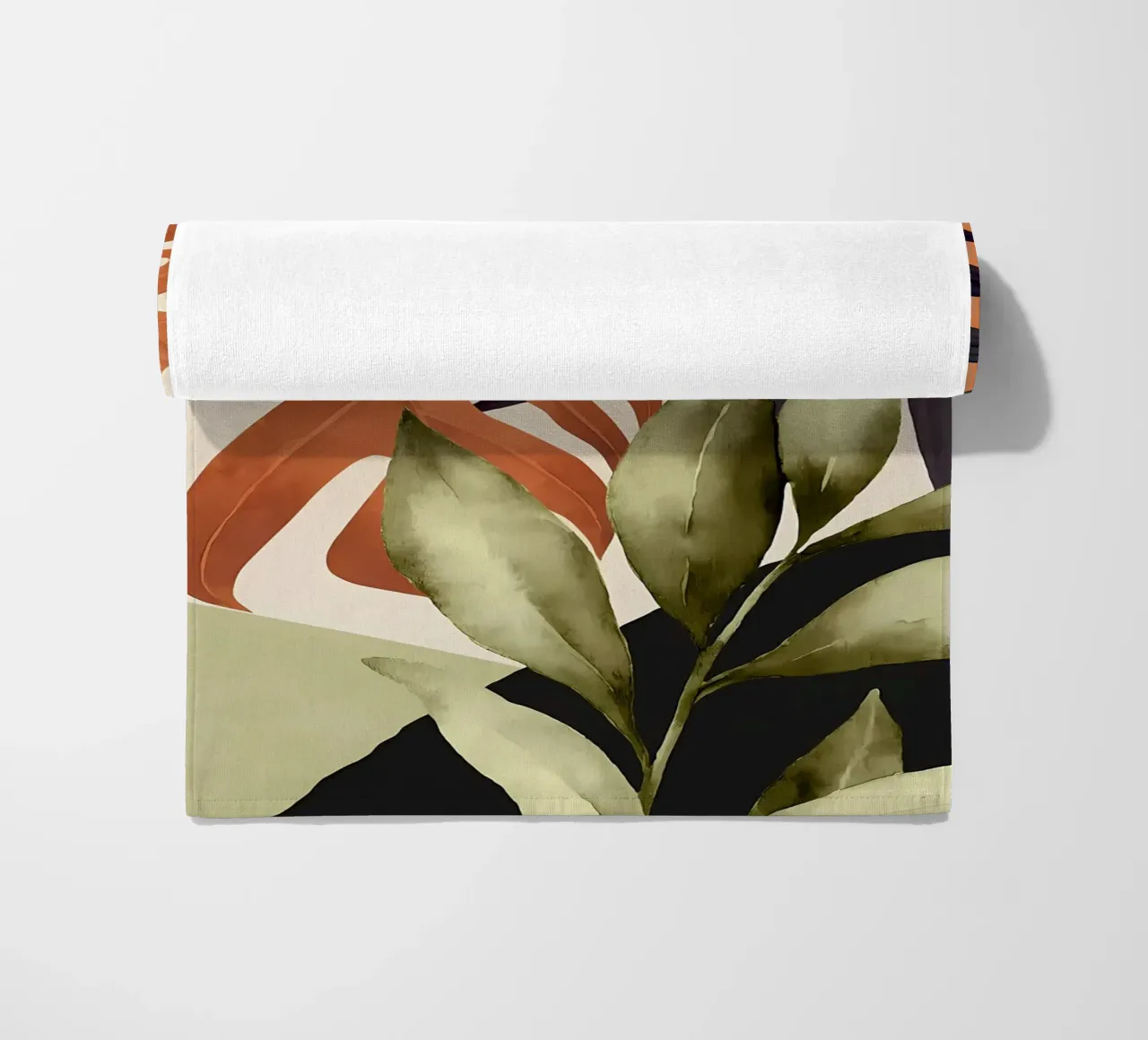 foglie natura tropicale pianta fogliame botanico telo mare da Janine P McGuire