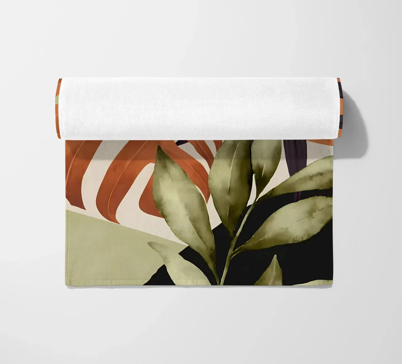 foglie natura tropicale pianta fogliame botanico telo mare da Janine P McGuire