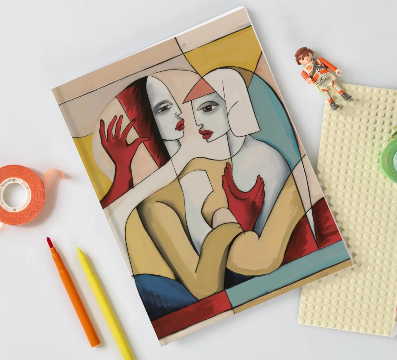 Tender Artistic Affection notebook by Crimson Whisper