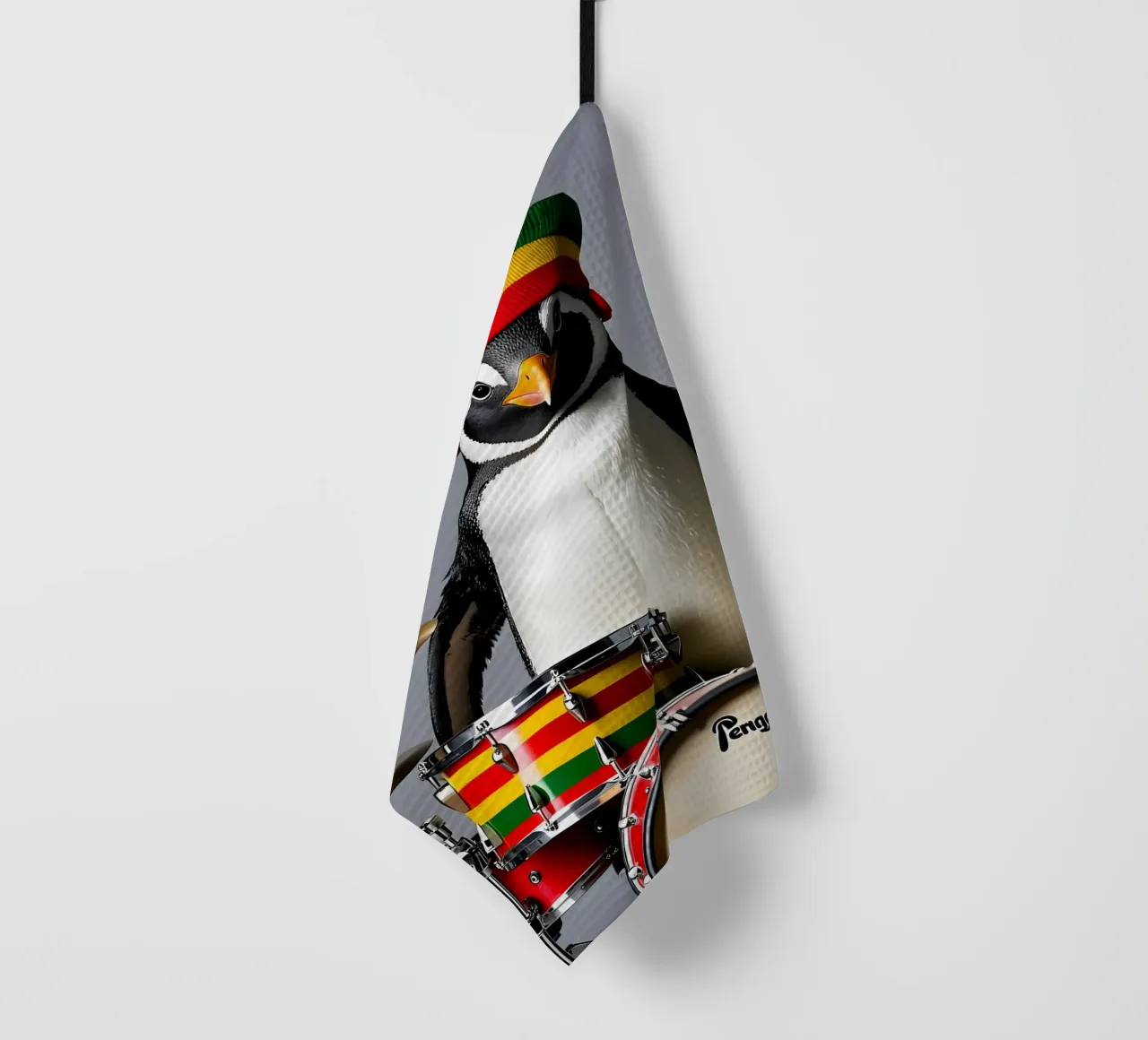 Pinguin mit Schlagzeug 1 canovaccio da cucina da kosinsart.gallery