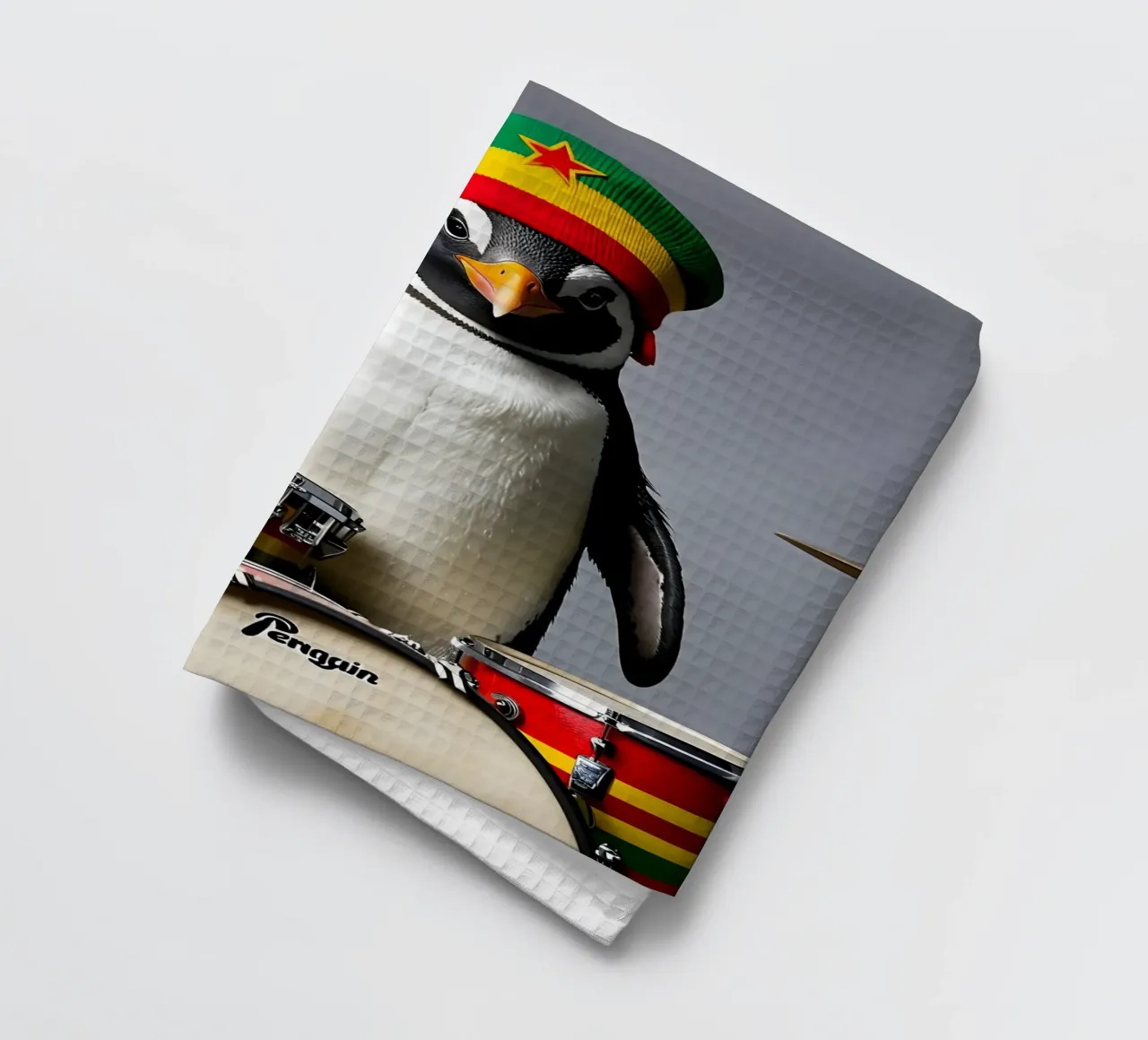 Pinguin mit Schlagzeug 1 canovaccio da cucina da kosinsart.gallery