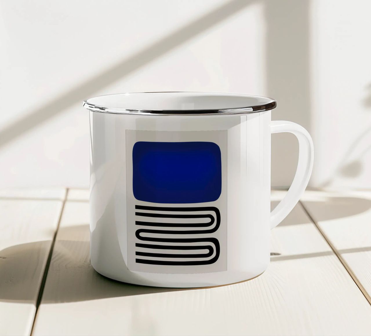 Fuori dal blu tazza in smalto da Fox & Velvet