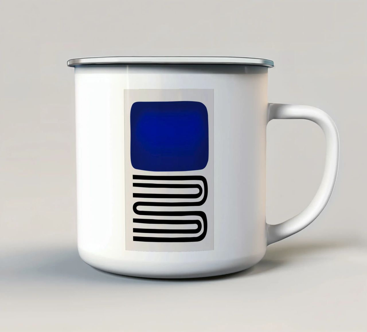 Fuori dal blu tazza in smalto da Fox & Velvet