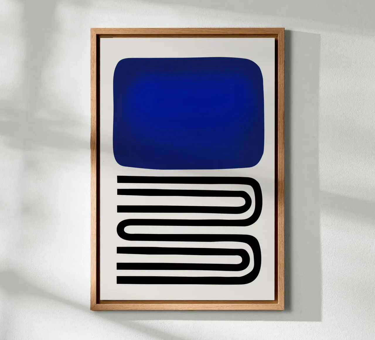 Fuori dal blu tela con Cornice a cassetta da Fox & Velvet
