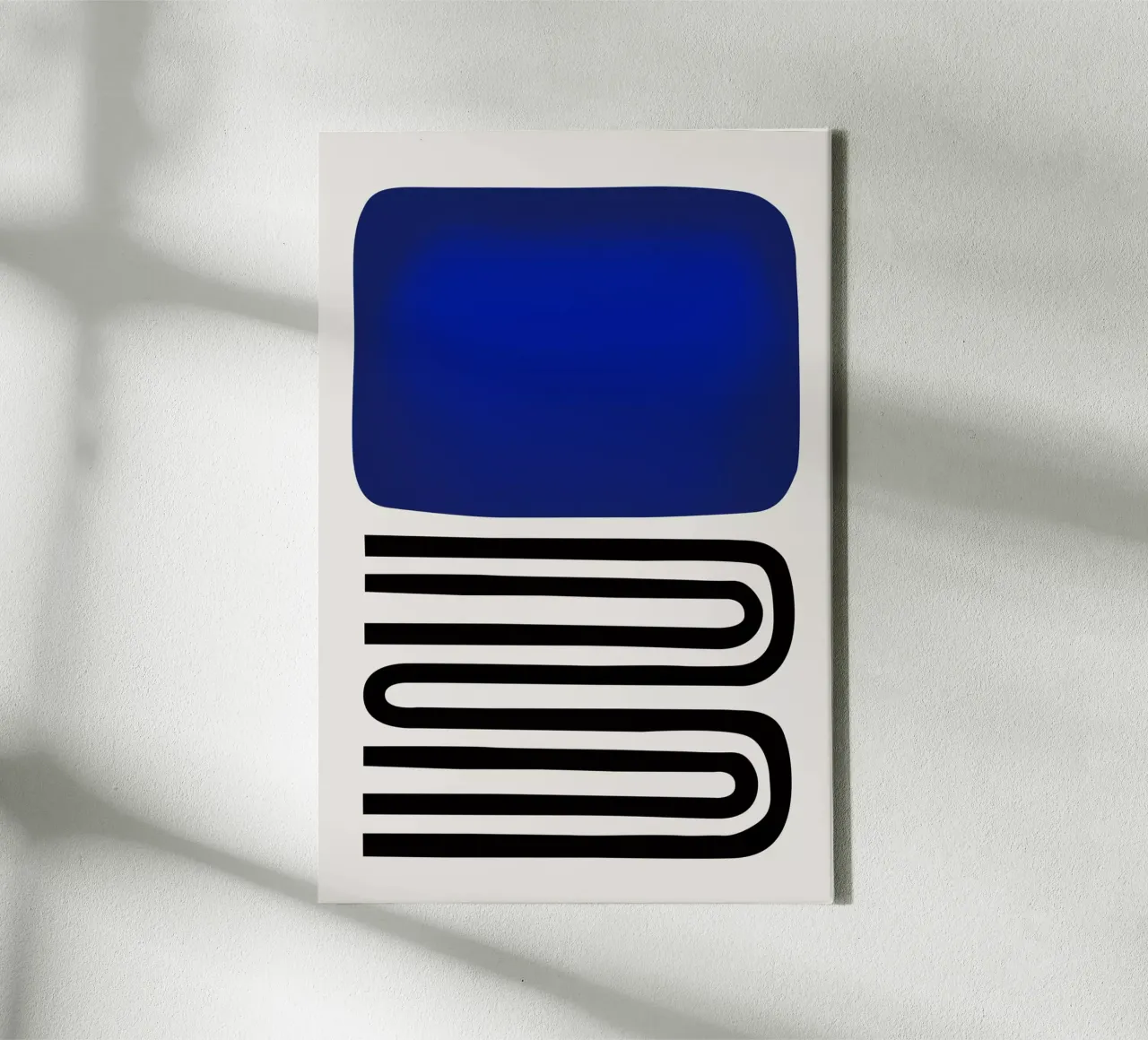 Fuori dal blu tela con Cornice a cassetta da Fox & Velvet