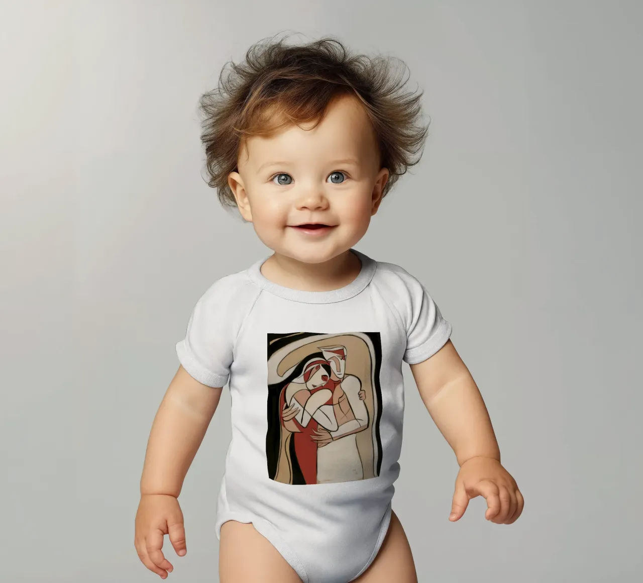 Fusione artistica emozionale body neonato maniche corte da Crimson Whisper