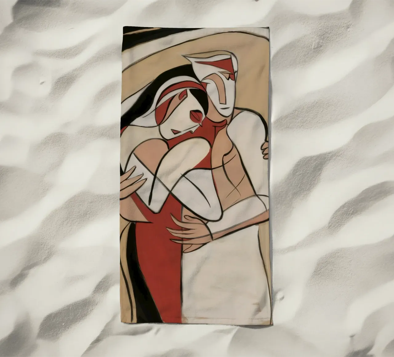 Fusione artistica emozionale telo mare da Crimson Whisper