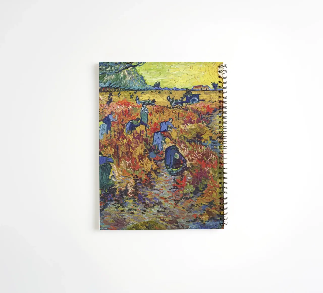 Vincent van Gogh’s The Red Vineyard (1888) spiral notebook by Van Gogh Prints